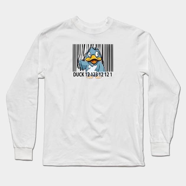 duck barcode Long Sleeve T-Shirt by happy.andiar